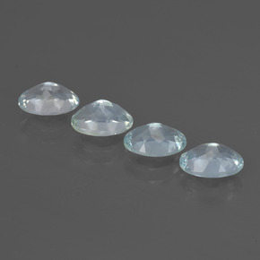 Pedras preciosas de água-marinha azul natural de 2,96 ct, corte oval, VVS-VS