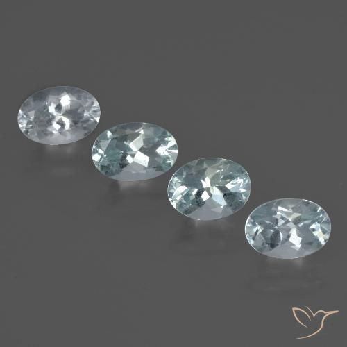 Pedras preciosas de água-marinha azul natural de 2,94 ct, corte oval, VVS-VS