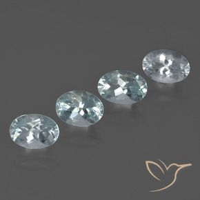 Pedras preciosas de água-marinha azul natural de 2,94 ct, corte oval, VVS-VS