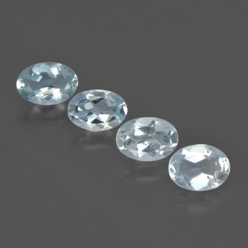 Pedras preciosas de água-marinha Azul claro natural de 2.30 ct, Corte Oval, VVS-VS