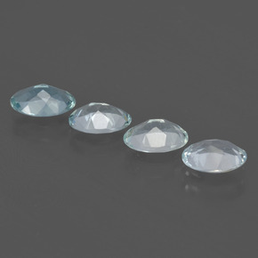 Pedras preciosas de água-marinha Azul claro natural de 2.30 ct, Corte Oval, VVS-VS