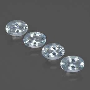 Pedras preciosas de água-marinha Azul Aqua claro natural de 2.56 ct, Corte Oval, VVS-VS