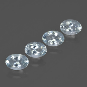 Pedras preciosas de água-marinha Azul Aqua claro natural de 2.56 ct, Corte Oval, VVS-VS