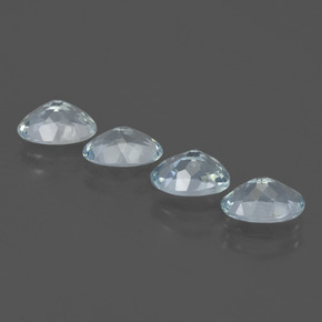 Pedras preciosas de água-marinha Azul Aqua claro natural de 2.56 ct, Corte Oval, VVS-VS
