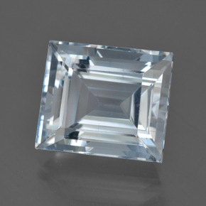 Água-marinha azul natural 9,72ct, baguete, VVS-VS
