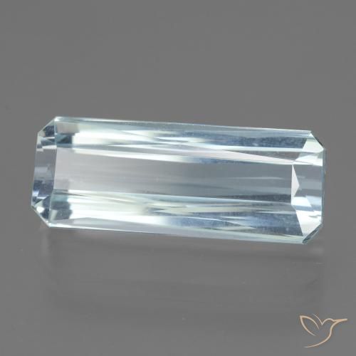 Água-marinha Bebê azul Natural 15.37ct, Corte Octógono / Esmeralda, VVS