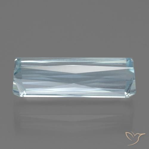 Água-marinha Bebê azul Natural 15.37ct, Corte Octógono / Esmeralda, VVS
