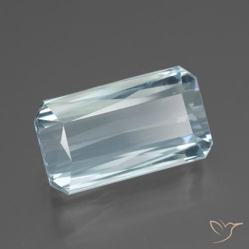 Água-marinha Bebê azul Natural 11.87ct, Corte Octógono / Esmeralda, VVS