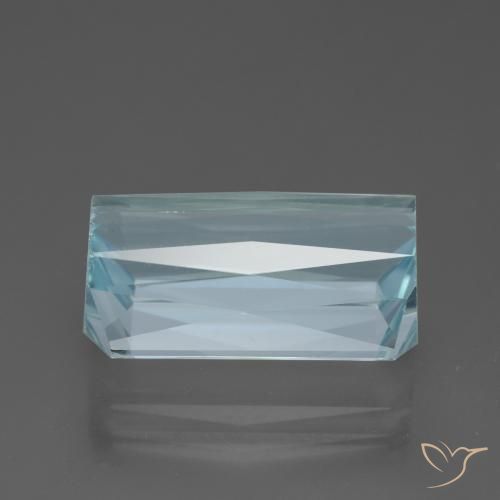 Água-marinha Bebê azul Natural 11.87ct, Corte Octógono / Esmeralda, VVS