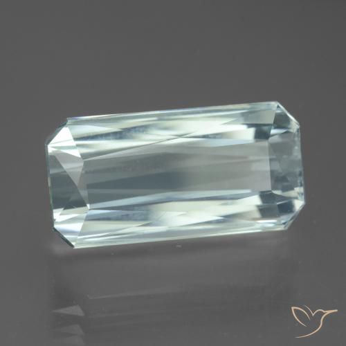 Água-marinha Azul Aqua claro Natural 13.54ct, Corte Octógono / Esmeralda, VVS