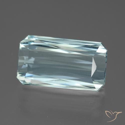 13.81ct Natural Azul Aqua claro Água-marinha, Corte Esmeralda, VVS
