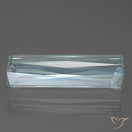 Água-marinha Azul Aqua claro Natural 13.90ct, Corte Octógono / Esmeralda, VVS