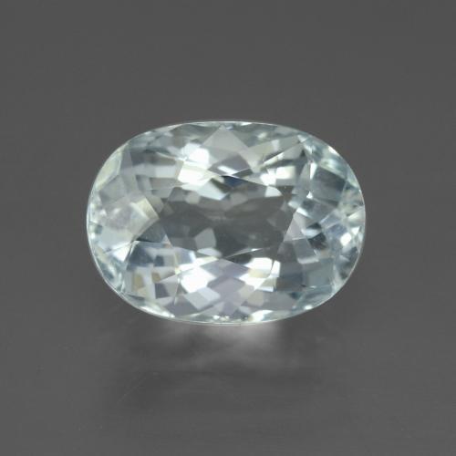 Água-marinha azul natural 3,10ct, corte oval, VVS