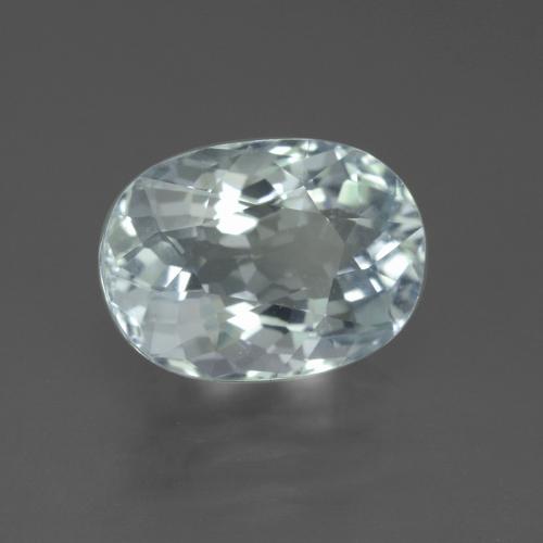 Água-marinha azul natural 3,10ct, corte oval, VVS