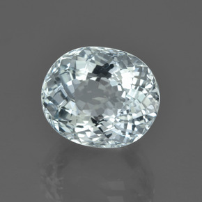 Água-marinha azul natural 5,27ct, corte oval, VVS