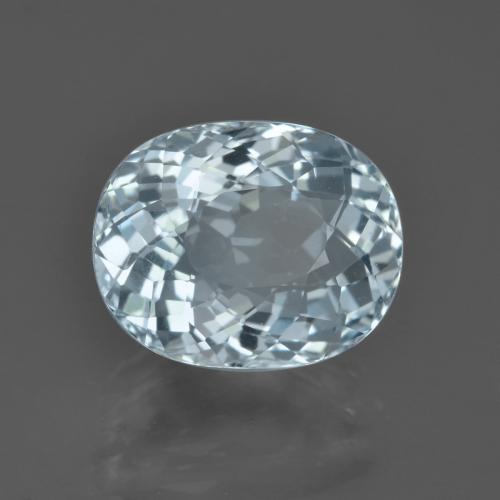 Água-marinha Azul Aqua claro Natural 5.14ct, oval, VVS