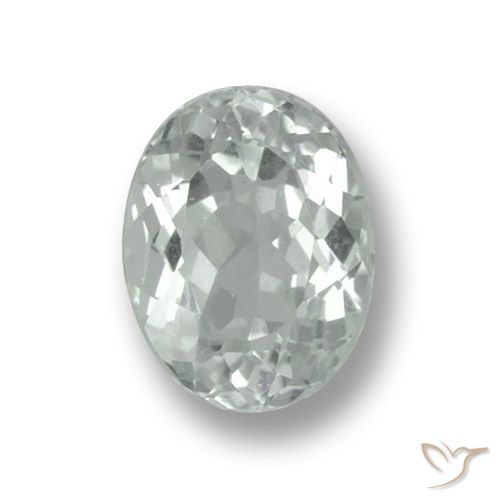 água-marinha Branco Esverdeado Muito Claro Natural 2.13ct, Corte Oval, VS