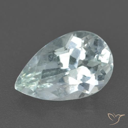 2.36ct Natural Azul-verde claro Água-marinha, Formato de pêra, VS