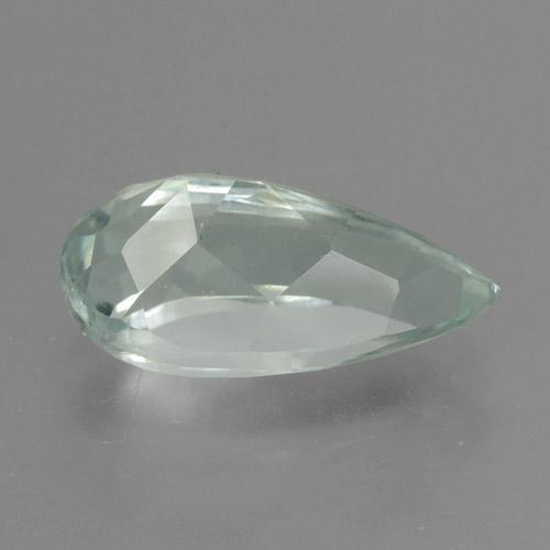 Água-marinha branco natural 2,75ct, formato de pêra, VVS