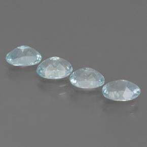Pedras preciosas de água-marinha azul natural de 2,12 ct, corte oval, VS