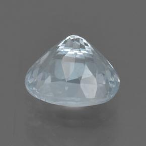 Água-marinha branco natural 0,90ct, corte oval, VS
