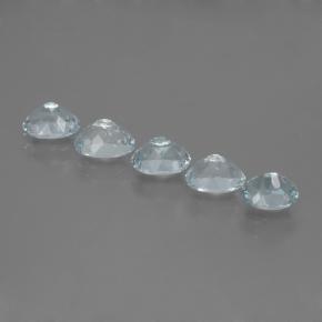 Pedras preciosas de água-marinha azul natural de 2,72 ct, corte oval, VS