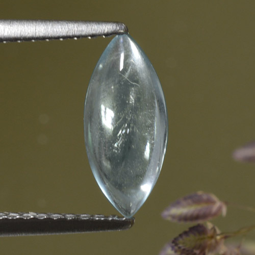 água-marinha Azul claro Natural 1.06ct, Marquesa, Transparente