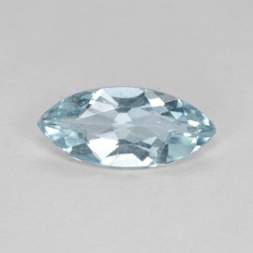 Água-marinha azul natural 1,13ct, marquise, VS-SI
