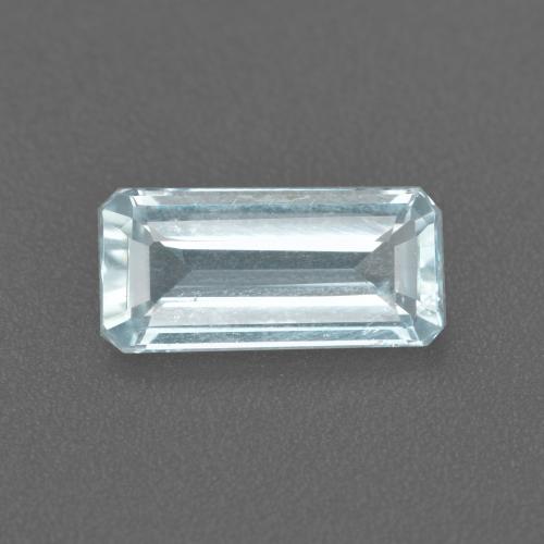 Água-marinha azul natural 1,11ct, corte esmeralda, VS-SI