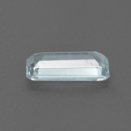Água-marinha azul natural 1,11ct, corte esmeralda, VS-SI