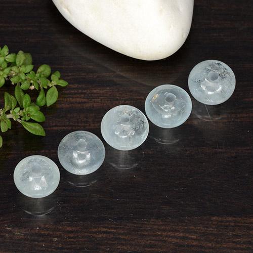 Pedras preciosas de água-marinha Azul Muito Claro natural de 6.21 ct, Forma extravagante, Translúcido