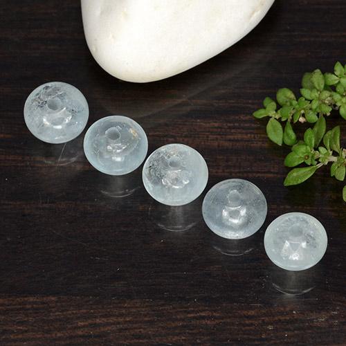 Pedras preciosas de água-marinha Azul Muito Claro natural de 6.21 ct, Forma extravagante, Translúcido