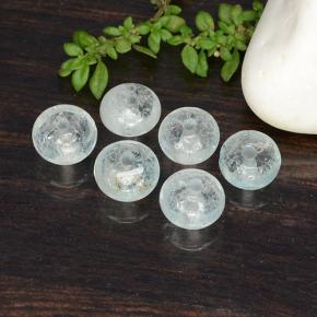 Pedras preciosas de água-marinha azul natural de 6,12 ct, forma extravagante, translúcido