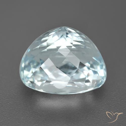 Água-marinha Azul claro Natural 6.52ct, oval, VVS