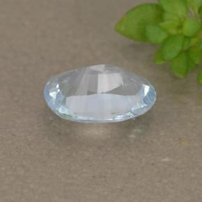 Água-marinha azul natural 0,38ct, corte oval, VS-SI