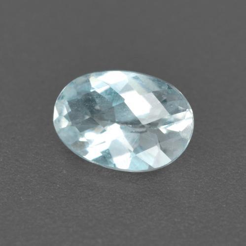 Água-marinha azul natural 0,43ct, corte oval, VS