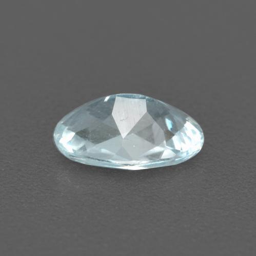 Água-marinha azul natural 0,43ct, corte oval, VS