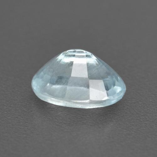 Água-marinha azul natural 0,48ct, corte oval, VS