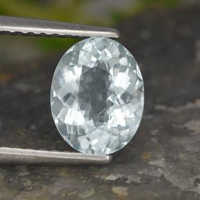 água-marinha Azul pálido Natural 1.20ct, Corte Oval, VS