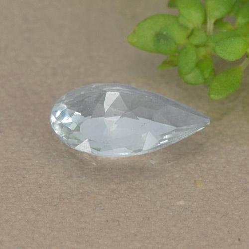 água-marinha Bebê azul Natural 0.60ct, Formato de pêra, VVS