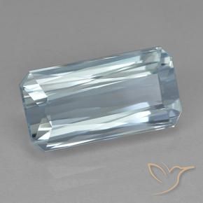 Água-marinha Azul claro Natural 10.05ct, Corte Octógono / Esmeralda, VVS