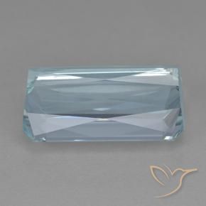 Água-marinha Azul claro Natural 10.05ct, Corte Octógono / Esmeralda, VVS