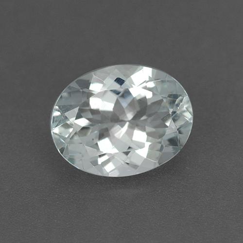 água-marinha Branco azulado Natural 2.28ct, Corte Oval, VVS