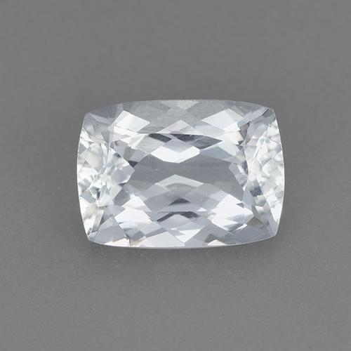 água-marinha Branco azulado Natural 1.45ct, Almofada cortada, VVS-VS