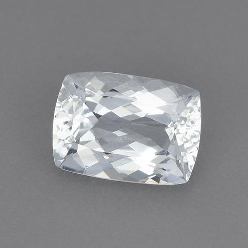 água-marinha Branco azulado Natural 1.45ct, Almofada cortada, VVS-VS