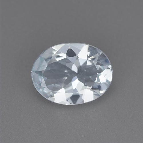 água-marinha Branco azulado Natural 1.26ct, Corte Oval, VVS
