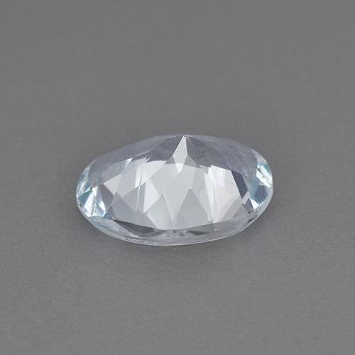 água-marinha Branco azulado Natural 1.26ct, Corte Oval, VVS