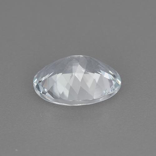 Água-marinha branco natural 1,39ct, corte oval, VVS