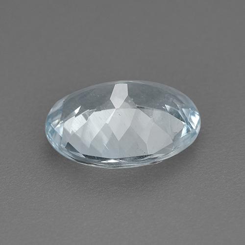 água-marinha Branco azulado Natural 1.46ct, Corte Oval, VVS-VS