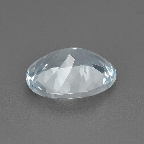Água-marinha azul natural 1,54ct, corte oval, VVS